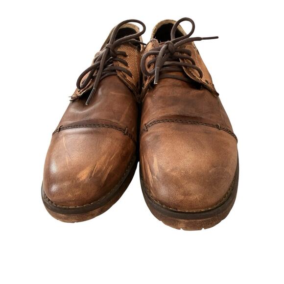 Men\'s 10.5 Bed-Stu Repeal Cap Toe Distressed Leather Derby Shoe Brown Tan main image 14